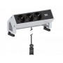 Bachmann Desk 2 Table Pobite 3 fois, Couleur: Inox