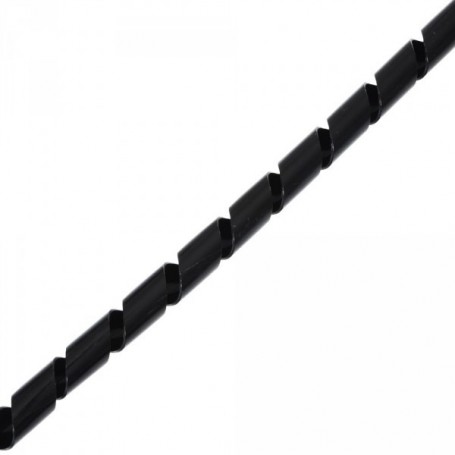  129257 Câble Spirale Tube, diamètre 60 mm x 10 m Noir
