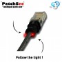 Patchsee Patch Cable UTP Cat 6A Black 0,9 m