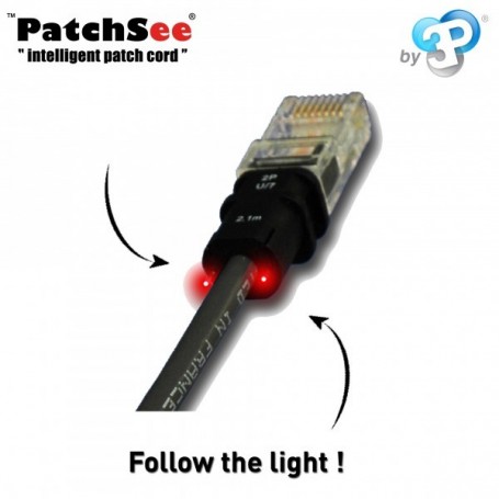 Patchsee Patch Cable UTP Cat 6A Black 0,9 m