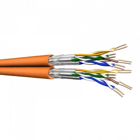  Câble de pose duplex UC900 HS23 Cat 7 S/FTP PiMF LSZH Orange 100 m