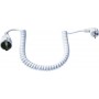 Bachmann Protection Contact Extension Spiral Pvc 4m blanc