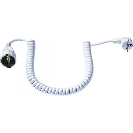 Bachmann Protection Contact Extension Spiral Pvc 4m blanc
