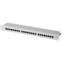  Panneau de Brassage Cat 6A 19" 1HE 24 Ports Gris