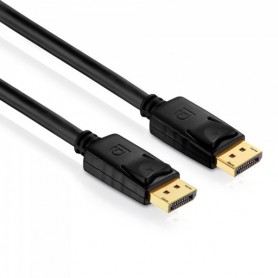 PureLink PI5000-050 Câble de connexion DisplayPort (4K UltraHD (2160p), Ethernet), DisplayPort mâle (20 broches) à DisplayPort mâle (20 broches), certifié, 5,00m, noir