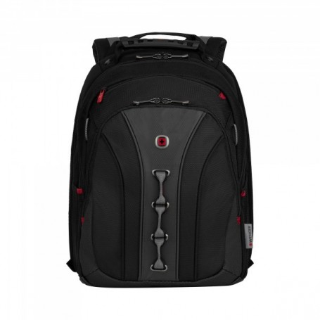 WENGER Legacy Sac à Dos pour Ordinateur Portable 16 Pouces, 21 l, Femmes Hommes, Affaires Uni École Voyages, Noir/Gris, 600631