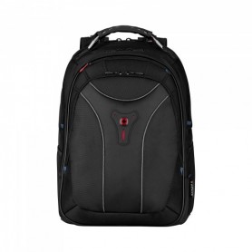 WENGER Carbon Sac à Dos pour Ordinateur Portable 17″, Système d’Organisation, 30 l, Femmes Hommes, Bureau Voyages d’Affaires Uni, Noir, 600637