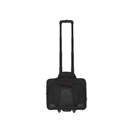 WENGER Transfer Porte-Documents, Sacoche à roulettes pour Ordinateur Portable 16 Pouces, Tablette Tactile 10 Pouces, 20 l, Femmes Hommes, Bureau Affaires Uni École, Noir, 600664