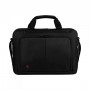WENGER Source Mallette pour Ordinateur Portable 16 Pouces et Tablette Tactile 10 Pouces, Porte-Documents, Système d’Organisation, 8 l, Femmes Hommes, Bureau Voyages d’Affaires Uni, Noir, 601066