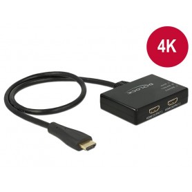 Dellock HDMI Splitter 1 x HDMI dans 2 x HDMI OUT 4K