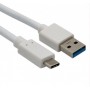  181543 Câble de Charge/synchronisation USB Type-C vers USB 3.1 A Blanc 1 m