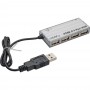 Mini USB 2.0 4-Port concentrateur, argent, InLine®