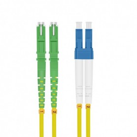 Câble Patch LWL E2000 APC (LSH)/LC Duplex 9/125 μm OS2 Jaune 10 m