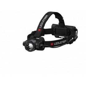 Lampe Frontale LED Ledlenser H15R Core 2500 Lumens Rechargeable Batterie Lithium Eanche IP67 Variable en Continu Constant Light Portée de 250m Câble de Charge USB Aimanté 