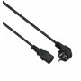  Câble d'alimentation avec fiche de Contact de Protection 90 vers C13 Noir 1,8 m