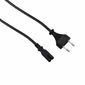  Câble de raccordement Secteur fiche européenne vers C7 (Euro 8) Noir 3 m