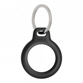 Belkin Anneau de protection avec attache en métal (protection pour AirTag, accessoire résistant aux rayures, Noir)