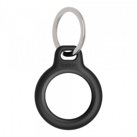 Belkin Anneau de protection avec attache en métal (protection pour AirTag, accessoire résistant aux rayures, Noir)