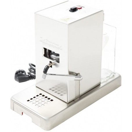 La Piccola Satinata KAVLP9111 Machine à expresso italienne pour tampons ESE | Respectueux de l'environnement et économique en consommation | Pour standard 44 mm, Argenté, KAVLP9111