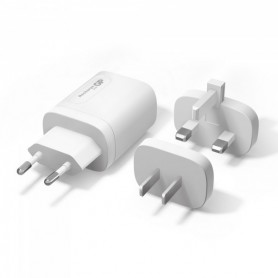 GP 20W USB-A & USB-C Chargeur et Adaptateur pour EU,CN et UK
