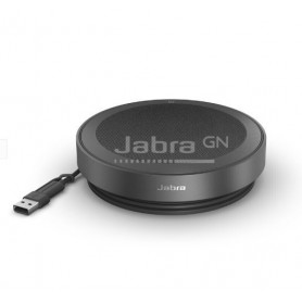 Jabra Haut-Parleur Bluetooth sans Fil Speak2 75 avec Adaptateur Bluetooth USB-A, 4 micros antibruit et Haut-Parleur 65 mm Pleine Gamme - Certifié pour Zoom et Google Meet - Gris foncé