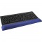 Clavier InLine® avec repose-poignet en gel 464x60x23mm bleu