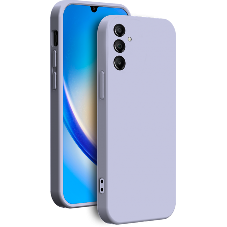 Coque silicone + Dragonne Galaxy A34 5G lavande