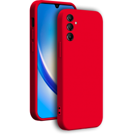 Coque silicone + Dragonne Galaxy A54 5G rouge