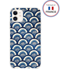 Coque résine écailles bleues