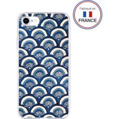 Coque résine écailles bleues