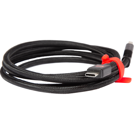 Cable plat A/mUSB 2.4A 1,2m Noir