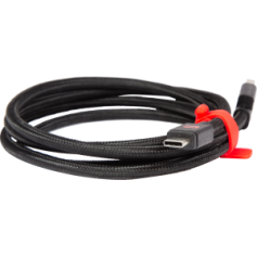 Cable plat A/mUSB 2.4A 1,2m Noir
