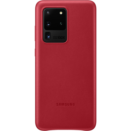 Coque en cuir G S20 Ultra Rouge bordeaux