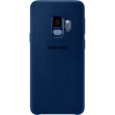 Coque en Alcantara G S9 Bleu