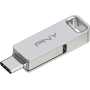 OTG USB 3.2 Type-C & Type A 64GB Métal Argent