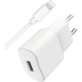 CS 2.4A+ Cable A/Lightning MFI 2.4A 1m Blanc