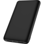 Powerbank 10000mah 2 USB A + 1 USB C + Cbl C Noir