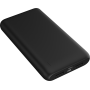 Powerbank 10000mah 2 USB A + 1 USB C + Cbl C Noir