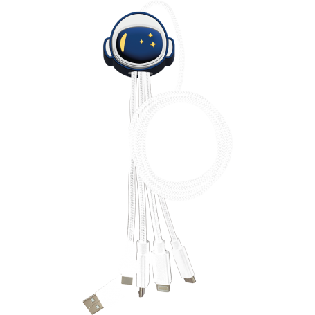 Cbl Andy USBA+C to USB-C/Micro/Light 1m Astro Wh
