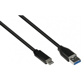 Bonnes connexions USB 3.0 sur USB-C Cu 5m noir
