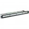 Panneau de brassage vierge InLine® 19 "Cat.6A 24 ports 1U noir