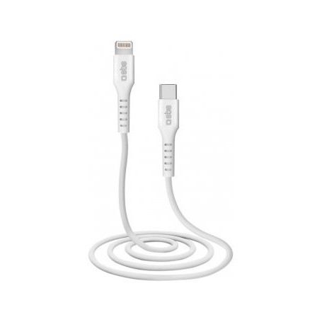 SBS USB-C sur Cable Lightning 1m blanc