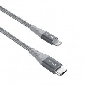 1886 câble Lightning 2 m Gris, Argent