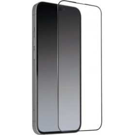 Protection d'écran en verre trempé ultra résistant pour iPhone 13 & iPhone 13 Pro - Bords en silicone noir pour coins arrondis - Verre de protection d'écran