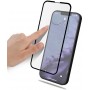 Protection d'écran en verre trempé ultra résistant pour iPhone 13 & iPhone 13 Pro - Bords en silicone noir pour coins arrondis - Verre de protection d'écran
