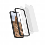 Protection d'écran en verre trempé ultra résistant pour iPhone 13 & iPhone 13 Pro - Bords en silicone noir pour coins arrondis - Verre de protection d'écran