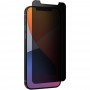 Protection d'écran en verre trempé ultra résistant pour iPhone 13 & iPhone 13 Pro - Bords en silicone noir pour coins arrondis - Verre de protection d'écran