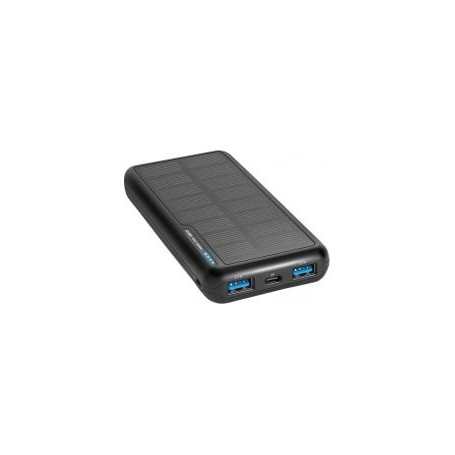 SBS Solar Powerbank 10 000mAh USB / USB-C Black