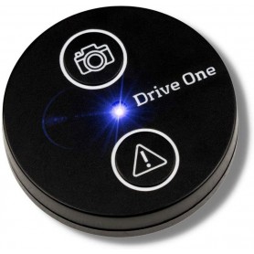 Drive One Avertisseur de radars : avertit des radars et des dangers dans la circulation routière en temps réel, automatiquement actif après connexion au smartphone via Bluetooth, données de
