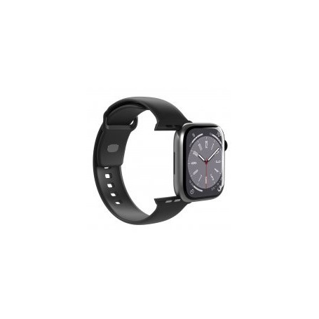 Bracelet pour Montre Bracelet Silicone App Watch Noir- boîtier 38-40-41